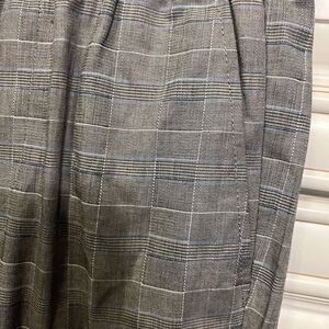 Only & Sons smart slim plaid pants in gray Sz S